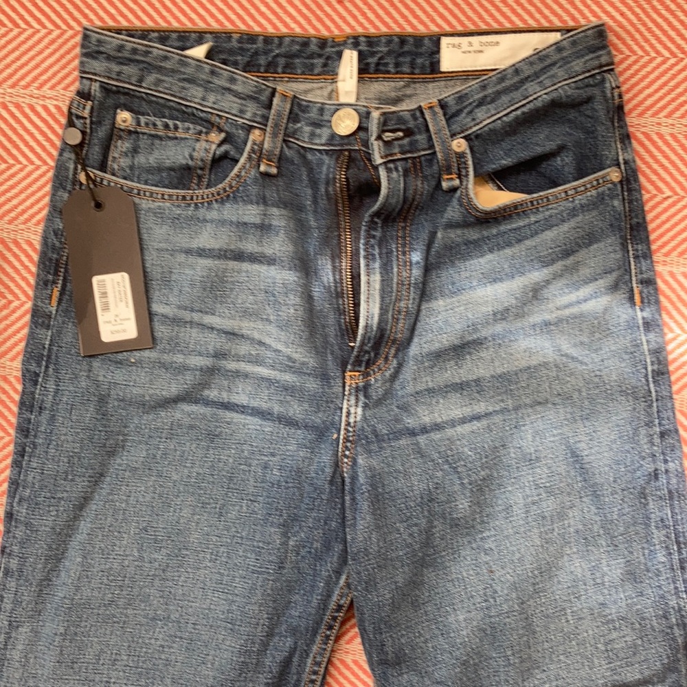 Rag & Bone Ruth Super High Rise Straight Jeans